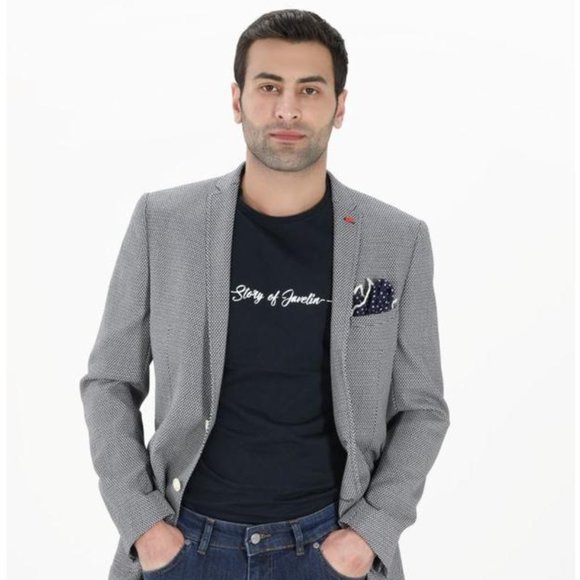 TWEEN Grey Blazer ( Slim Fit) - Picture 1 of 3